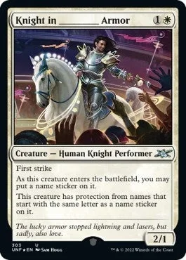Knight in _______ Armor (Galaxy Foil) (303) (UNF)
