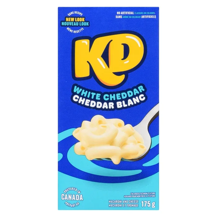 Kraft Dinner Macaroni et Fromage Cheddar Blanc, 175 g