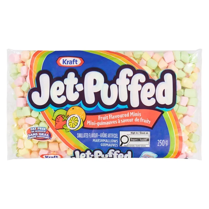 Kraft Jet-Puffed Marshmallows Fruit Flavoured Minis, 250 g
