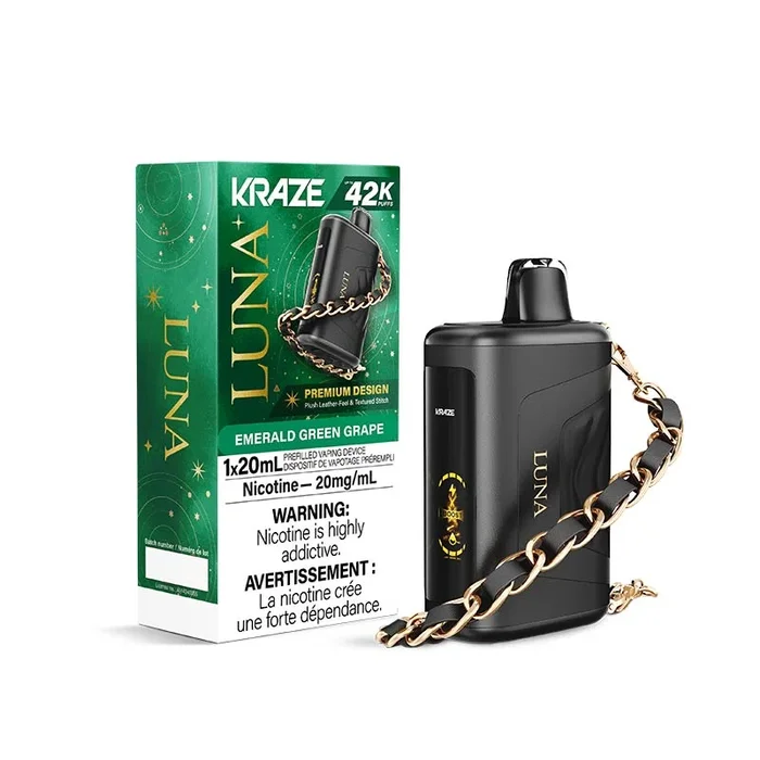 Kraze Luna Disposable – Emerald Green Grape (ON)