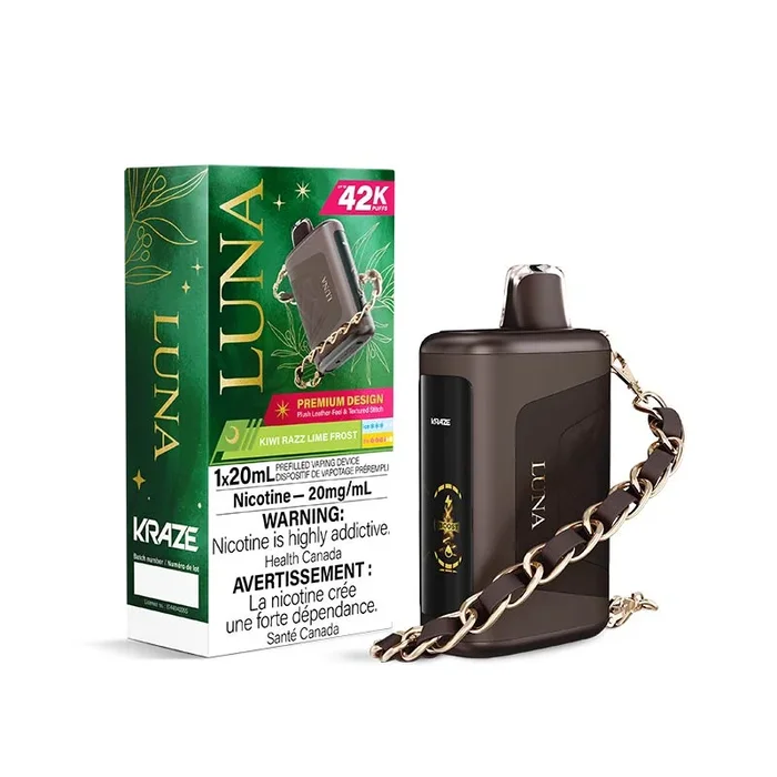 Kraze Luna Disposable – Kiwi Razz Lime Frost (ON)