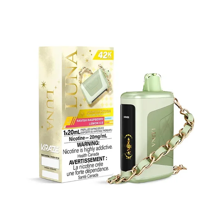 Kraze Luna Disposable – Ravish Raspberry Lemon Ice (ON)