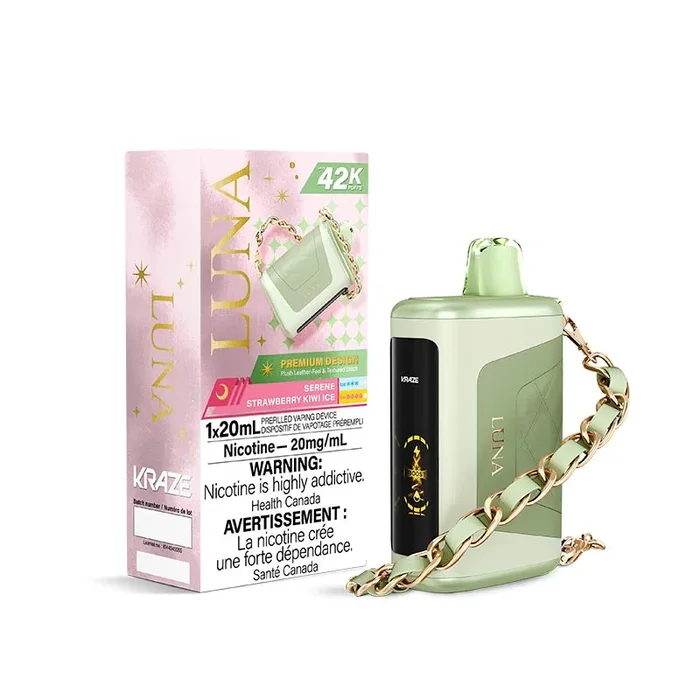Kraze Luna Disposable – Serene Strawberry Kiwi Ice