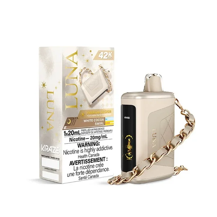 Kraze Luna Disposable – White Cocoa Swirl