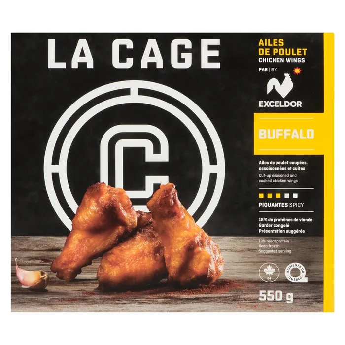 La Cage Exceldor Buffalo Spicy Chicken Wings – 550g