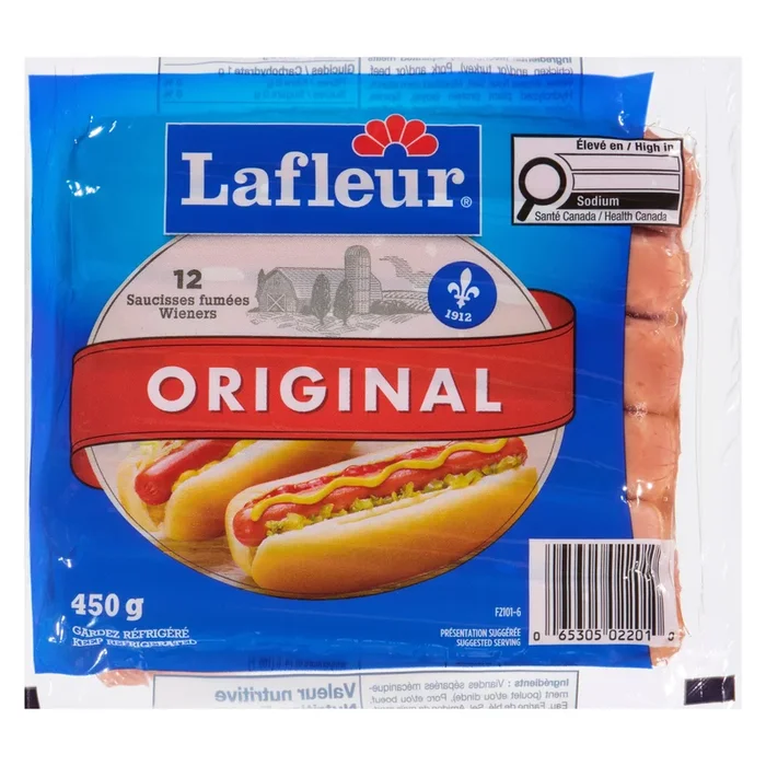 Lafleur Wieners Original, 12-Pack, 450 g