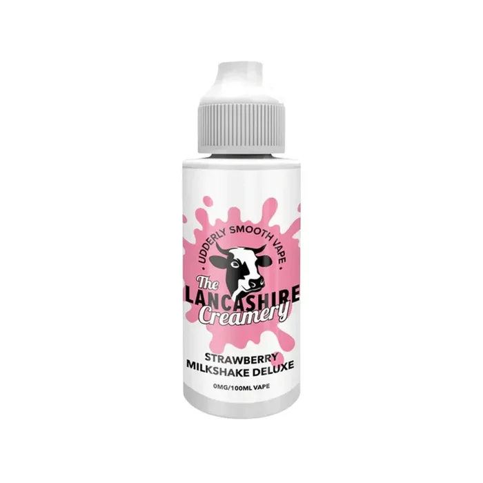 Lancashire Creamery Strawberry Milkshake Deluxe 100ml E-liquid