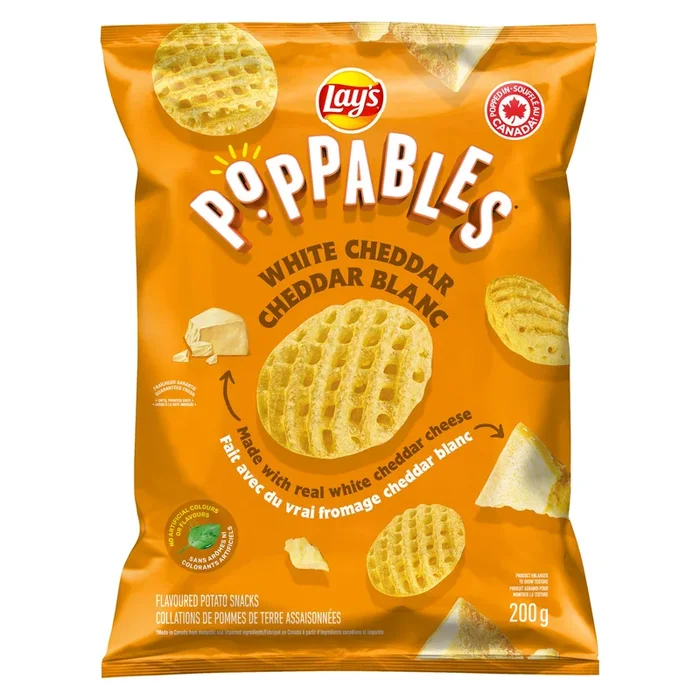 Lay’s Poppables White Cheddar Potato Snacks, 200-g