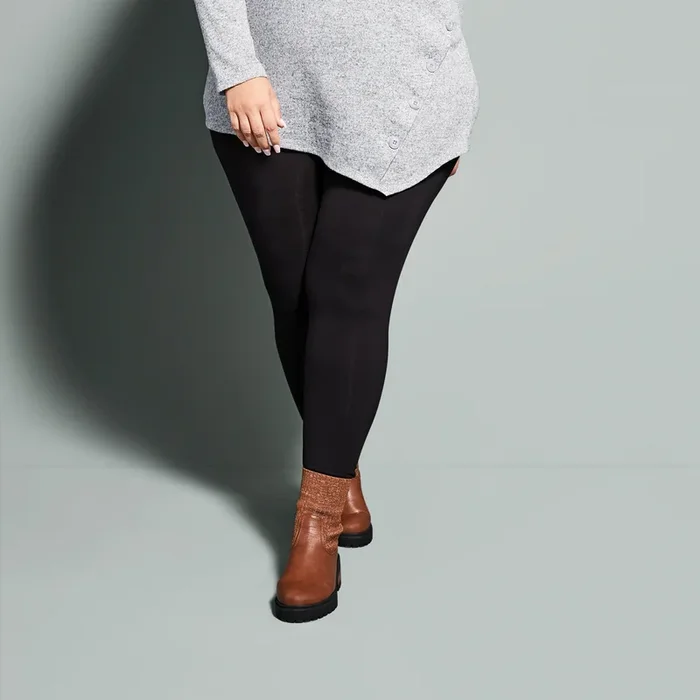 Legging en viscose de tous les jours taille Plus lily morgan pour femmes, noir – 1X