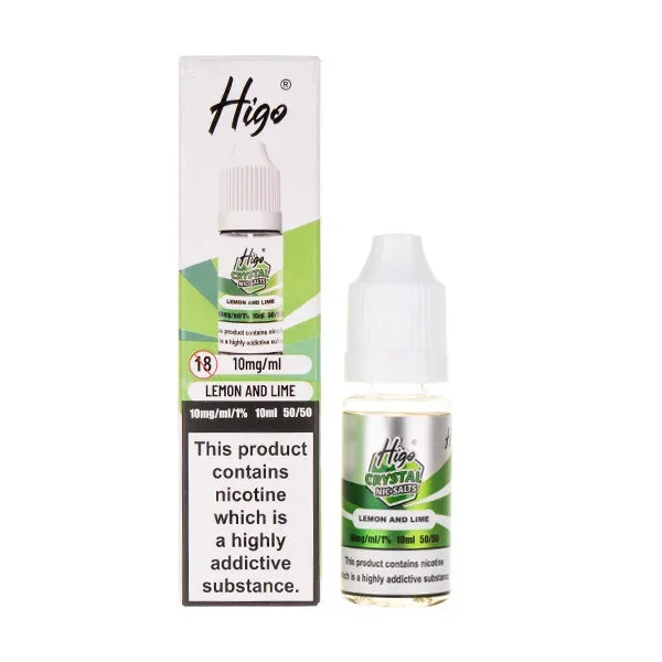 Lemon & Lime Crystal Nic Salt E-liquid by Higo