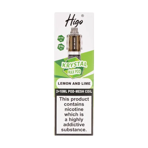 Lemon & Lime Krystal Max Prefilled Pod + Refill by Higo