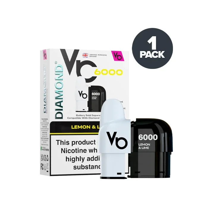 Lemon & Lime Vapes Bars Diamond 6000 Prefilled Pods