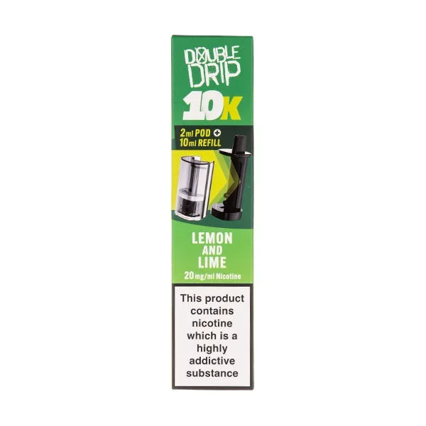 Lemon and Lime 10k Prefilled Pod + Refill by Double Drip