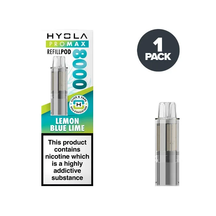 Lemon Blue Lime Hyola Pro Max 8000 Prefilled Pods