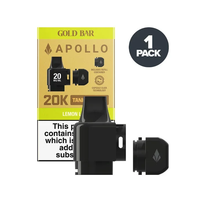 Lemon Lime Gold Bar Apollo Tank & Refill Pod