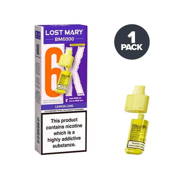 Lemon Lime Lost Mary BM6000 Refill Pack
