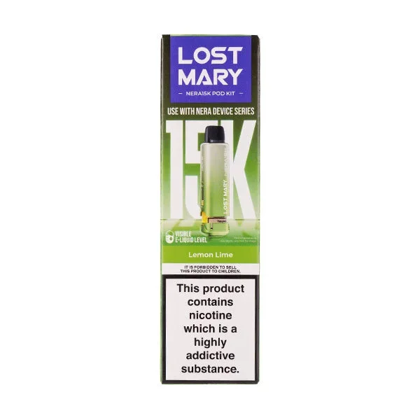 Lemon Lime Nera 15k Prefilled Pod + Refill by Lost Mary