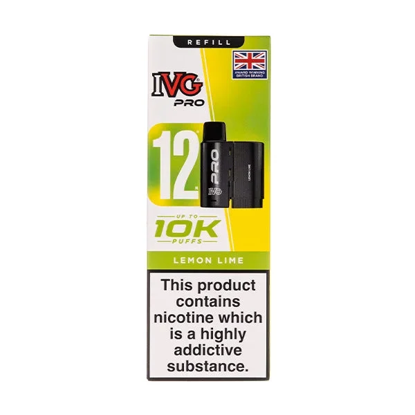 Lemon Lime Pro 12 Prefilled Pod + Refill by IVG