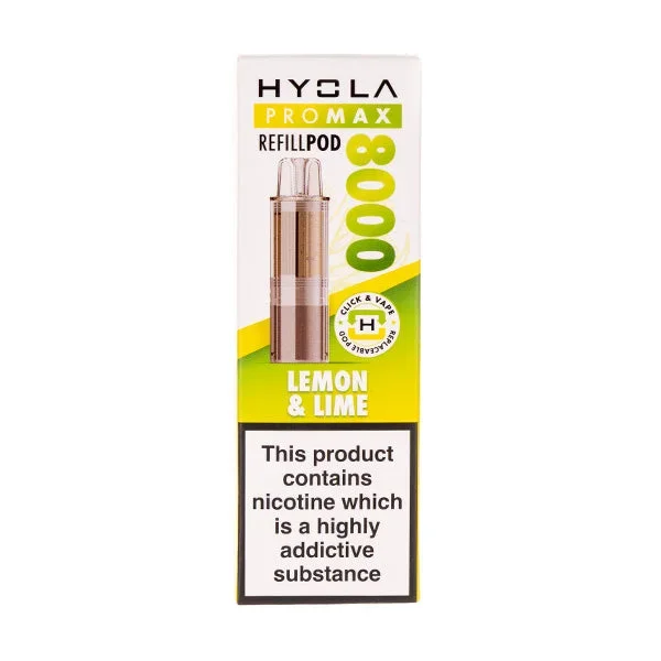Lemon Lime Pro Max 8000 Prefilled Pod + Refill by Hyola