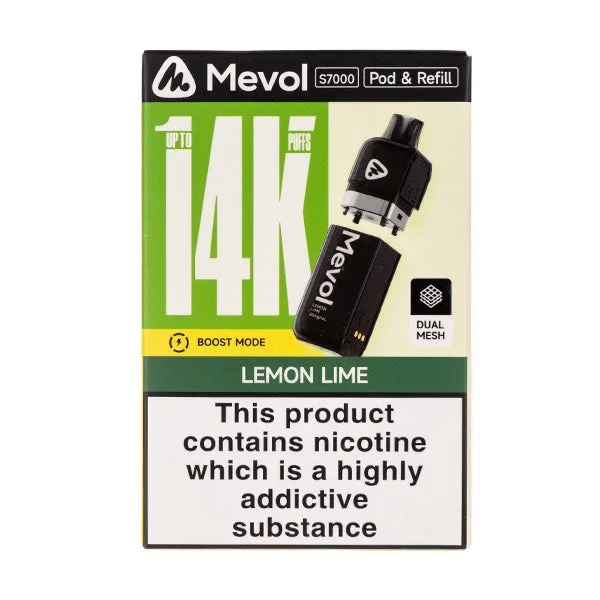 Lemon Lime S7000 Prefilled Pod + Refill by Mevol