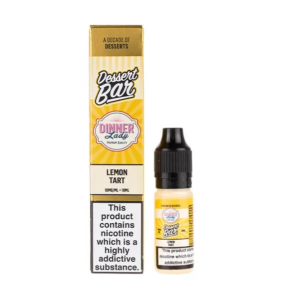 Lemon Tart Nic Salt E-Liquid by Dinner Lady Dessert Bar Salts