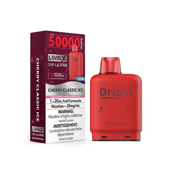 Level X Drip’n G2 Ultra Pod – Cherry Classic Ice (ON)