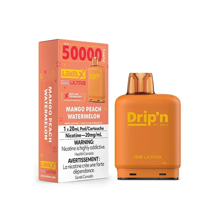 Level X Drip’n G2 Ultra Pod – Mango Peach Watermelon (ON)