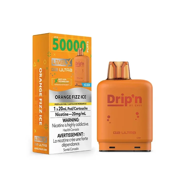 Level X Drip’n G2 Ultra Pod – Orange Fizz Ice