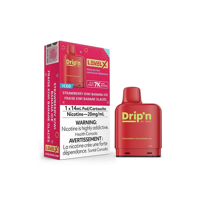 Level X Drip’n Pod – Strawberry Kiwi Banana Ice