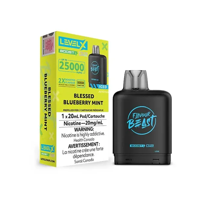 Level X Flavour Beast Boost G2 Pod – Blessed Blueberry Mint