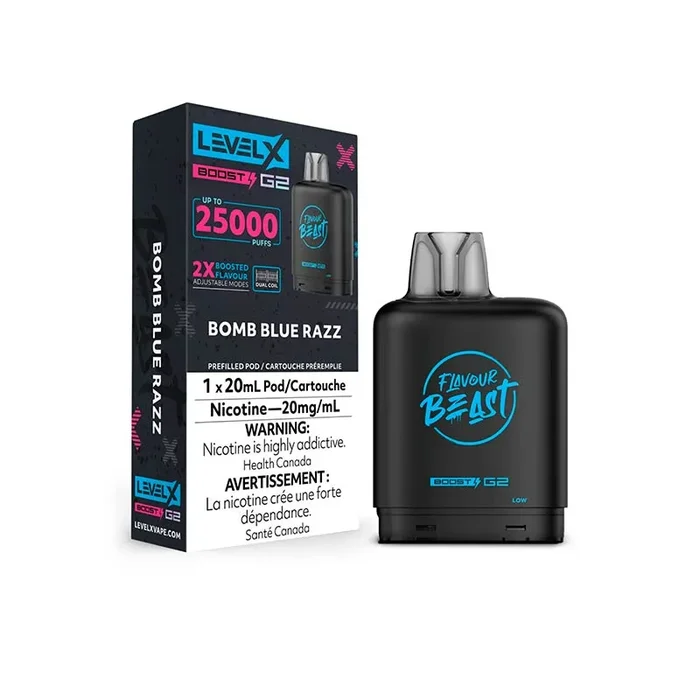 Level X Flavour Beast Boost G2 Pod – Bomb Blue Razz