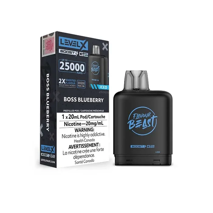 Level X Flavour Beast Boost G2 Pod – Boss Blueberry