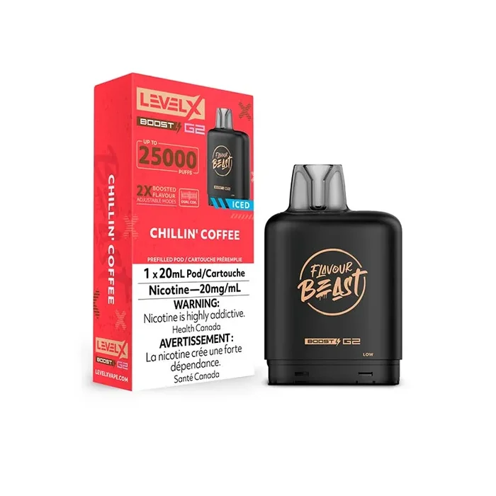 Level X Flavour Beast Boost G2 Pod – Chillin’ Coffee Iced