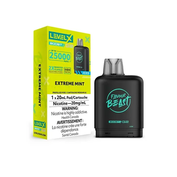 Level X Flavour Beast Boost G2 Pod – Extreme Mint Iced (AB)