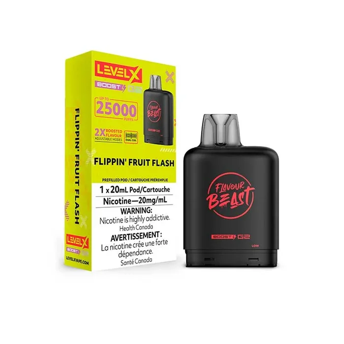 Level X Flavour Beast Boost G2 Pod – Flippin’ Fruit Flash (ON)