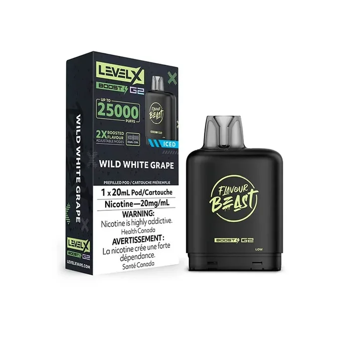 Level X Flavour Beast Boost G2 Pod – Wild White Grape Iced (AB)