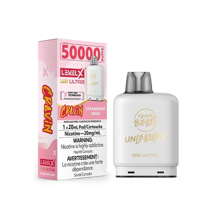 Level X Flavour Beast G2 Ultra Pod – Cravin’ – Strawberry Swirl
