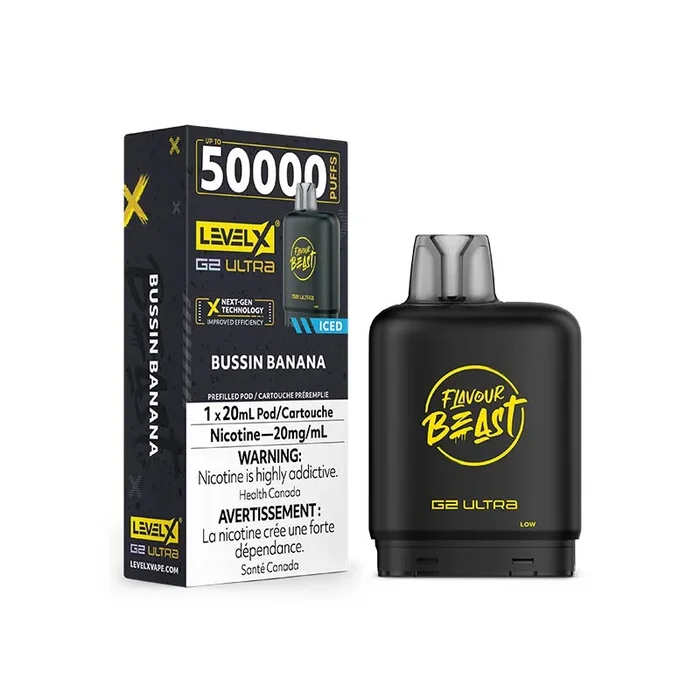 Level X G2 Ultra Pod – Flavour Beast – Bussin Banana Iced
