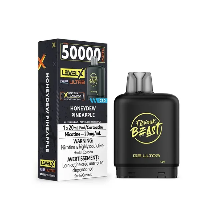 Level X G2 Ultra Pod – Flavour Beast – Honeydew Pineapple Iced