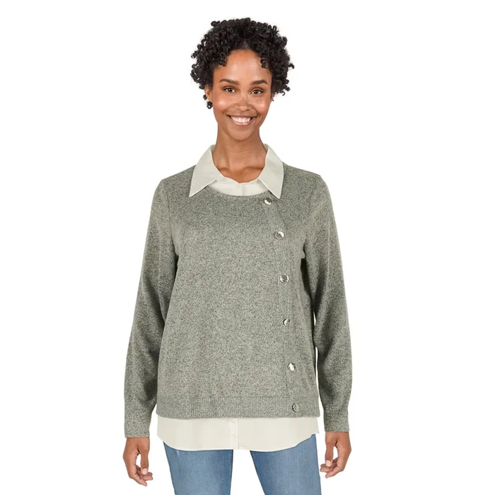 lily morgan Women’s Crew Neck Long Sleeve Top