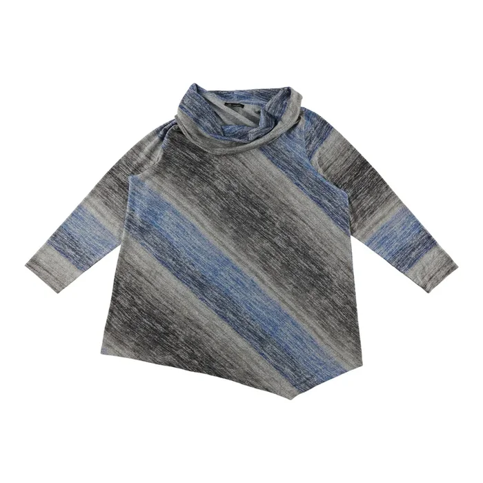 lily morgan Women’s Plus Asymmetrical Cowl Neck Sweater