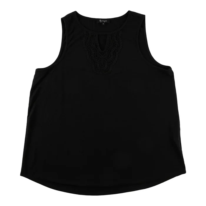 lily morgan Women’s Plus Keyhole Blouse