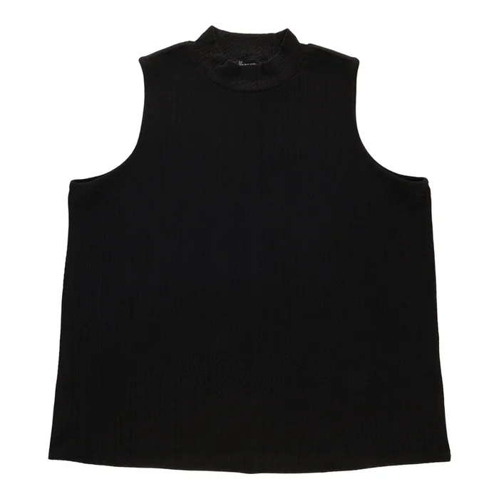 lily morgan Women’s Plus Sleeveless Mock Neck Top