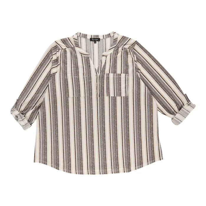 lily morgan Women’s Plus Top with Front Pockets