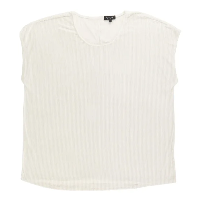 lily morgan Women’s Plus Velvet Short Sleeve Top