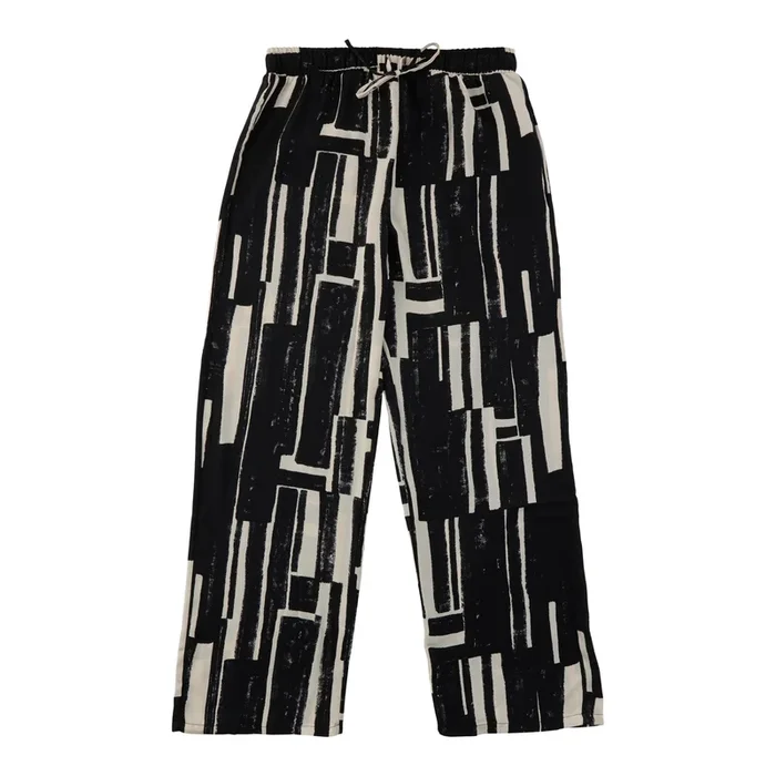 lily morgan Women’s Printed Wide-Leg Pull-On Pants
