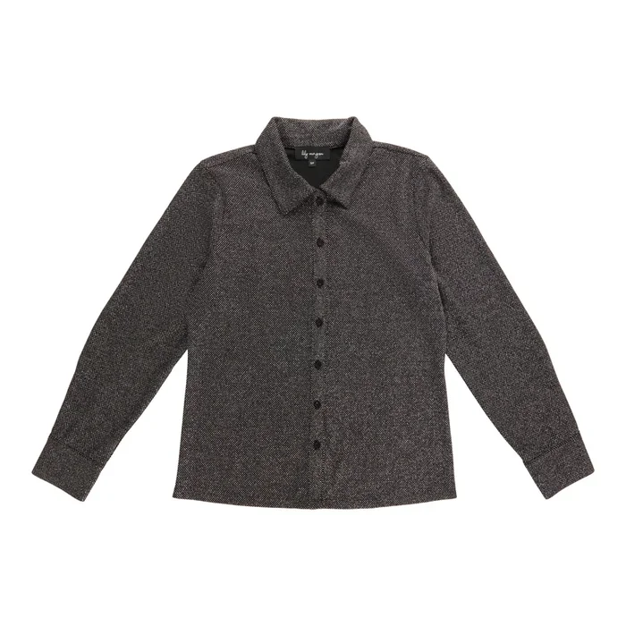 lily morgan Women’s Shimmer Button-Up Shirt