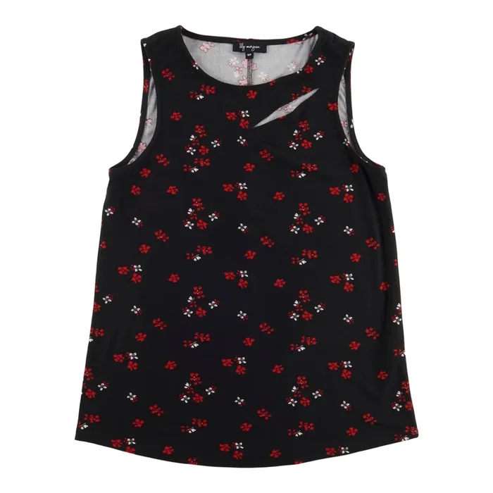 lily morgan Women’s Simply Chic Printed Peekaboo Cami