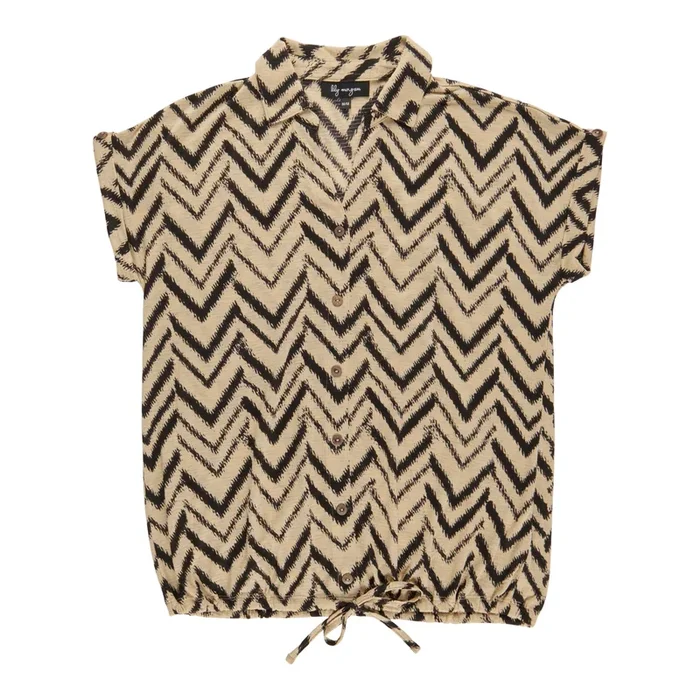 lily morgan Women’s Tie Front Button-Up Shirt