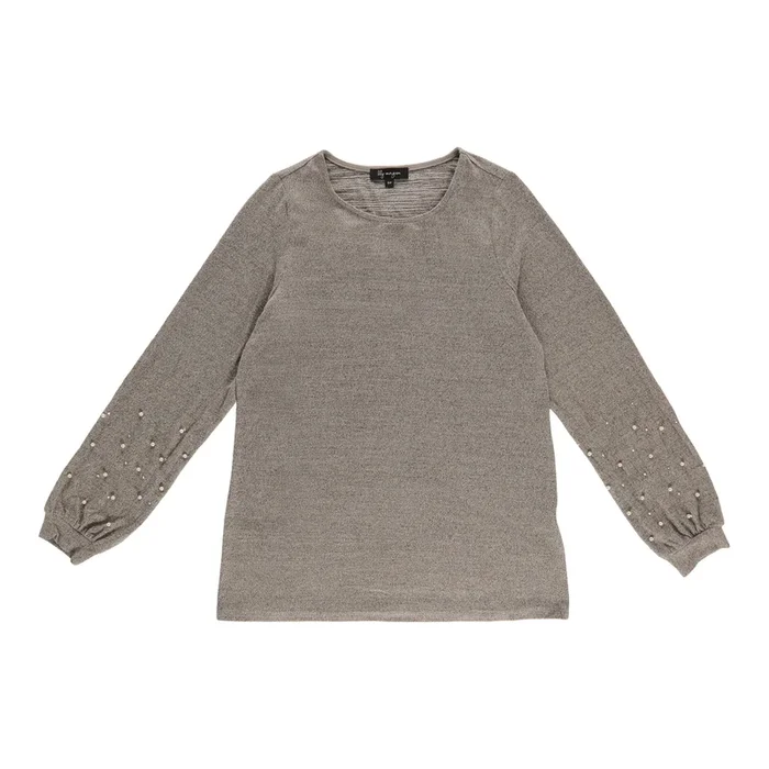 lily morgan Women’s Top with Pearl Details